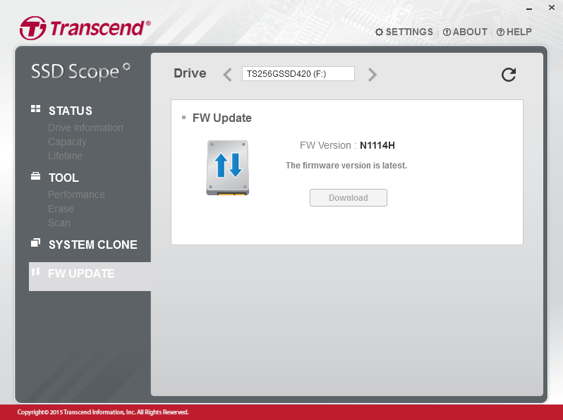 Transcend SSD Scope 4.18 download the last version for windows